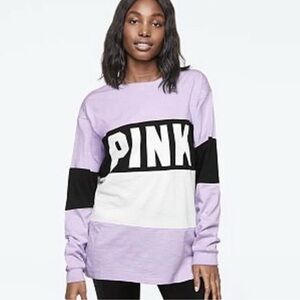 Vs pink long sleeve tee